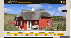 Desktop Screenshot of klitferie.de